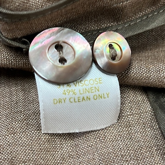 Nordstrom Studio 121 Long Sleeve Linen Blend Shirt Dress Size 10 - Picture 8 of 13